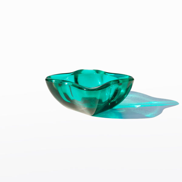 Schaaltje turquoiuse glas