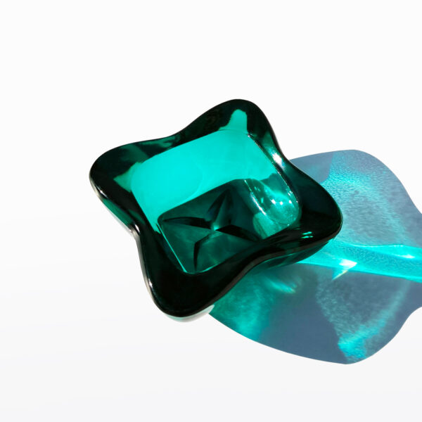 Schaaltje turquoiuse glas - Afbeelding 2